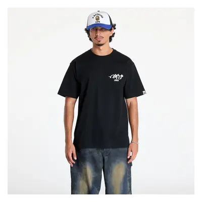 Camiseta A BATHING APE Embroidery Style Souvenir Logo Tee Black