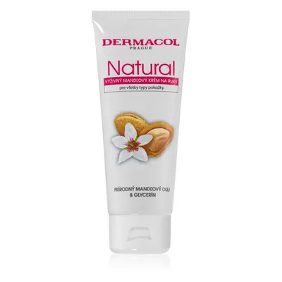 Dermacol Natural crema de manos nutritiva con aceite de almendras para manos y uñas