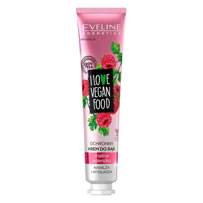 Eveline Cosmetics I Love Vegan Food crema hidratante para manos con olor a frambuesa