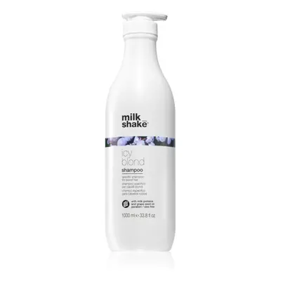 Milk Shake Icy Blond Shampoo champú para neutralizar el tono amarillo para cabello rubio