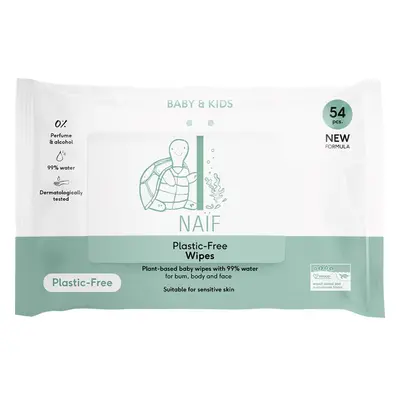 Naif Baby & Kids Plastic Free Wipes toallitas húmedas para bebé lactante