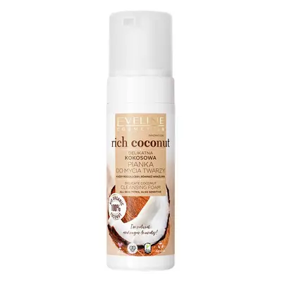 Eveline Cosmetics Rich Coconut espuma limpiadora suave con probióticos