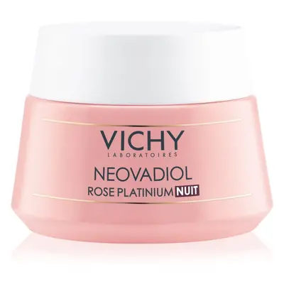 Vichy Neovadiol Rose Platinium crema de noche reparadora con efecto iluminador para pieles madur