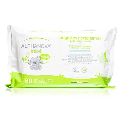 Alphanova Baby Bio toallitas limpiadoras extra suaves para bebé lactante