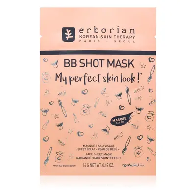 Erborian BB Shot Mask mascarilla hoja con efecto iluminador