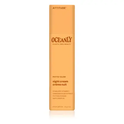 Attitude Oceanly Night Cream crema de noche iluminadora con vitamina C