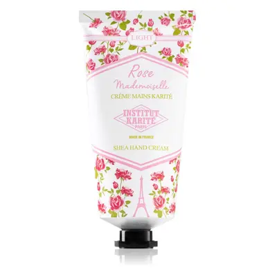 Institut Karité Paris Rose Mademoiselle Shea Hand Cream crema ligera para manos con manteca de k