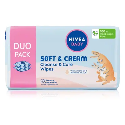 NIVEA BABY Soft & Cream toallitas húmedas suaves para bebés