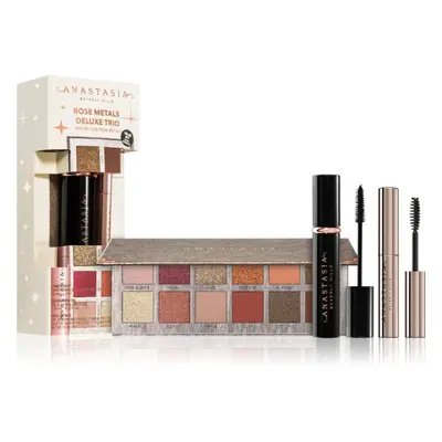 Anastasia Beverly Hills Rose Metals Deluxe Trio lote de regalo para ojos y cejas