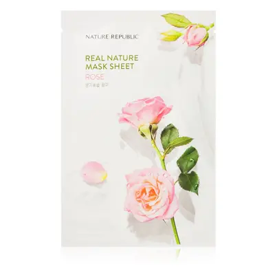 NATURE REPUBLIC Real Nature Rose Mask Sheet Máscara en hoja revitalizante