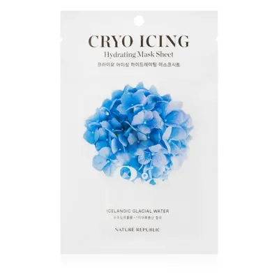 NATURE REPUBLIC Cryo Icing Hydrating Mask Sheet mascarilla hidratante en forma de hoja con efect