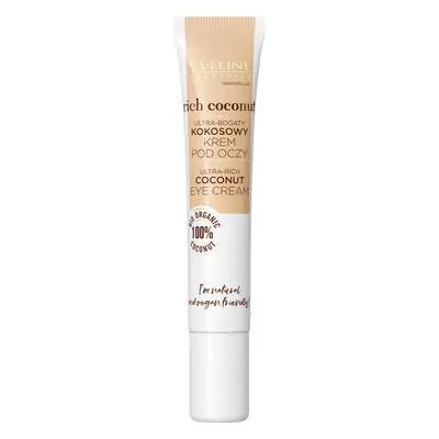 Eveline Cosmetics Rich Coconut crema regeneradora para contorno de ojos con probióticos