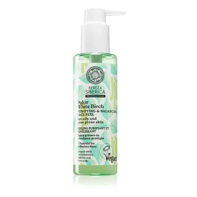 Natura Siberica Polar White Birch gel exfoliante limpiador para pieles grasas y problemáticas