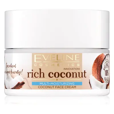 Eveline Cosmetics Rich Coconut crema nutritiva rejuvenecedora con probióticos