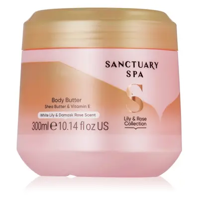 Sanctuary Spa Lily & Rose mantequilla corporal para una hidratación profunda