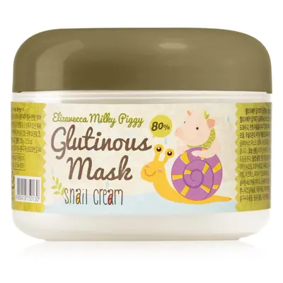 Elizavecca Milky Piggy Glutinous Mask 80% Snail Cream mascarilla hidratante y nutritiva intensiv