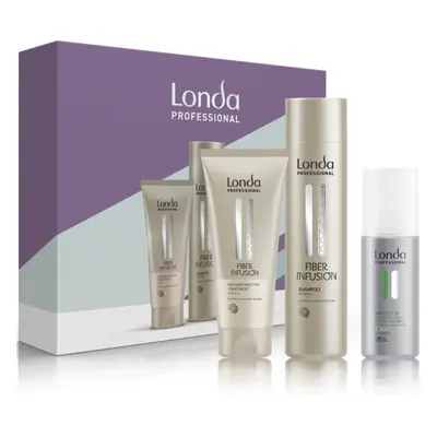 Londa Professional Fiber Infusion lote de regalo para cabello teñido y dañado