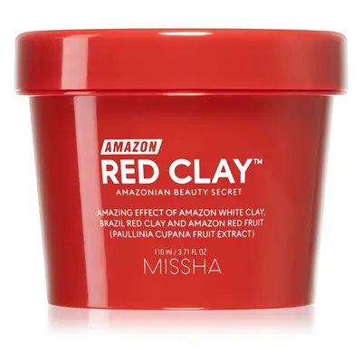 Missha Amazon Red Clay™ mascarilla limpiadora para reducir el exceso de sebo y suavizar poros co