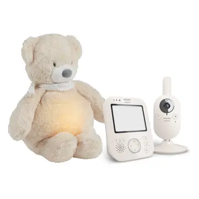 Philips Avent Baby Monitor SCD891/26+NATTOUSleepy Bear Beige lote de regalo para bebés m+