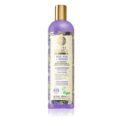 Natura Siberica Kedr, Rose & Protein acondicionador voluminizador para cabello débil