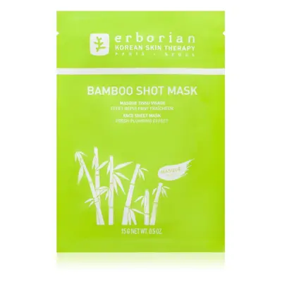 Erborian Bamboo mascarilla nutriente en forma de hoja con efecto humectante