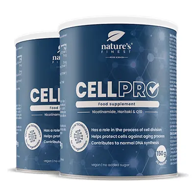 Cell Pro 1+1 | Suplemento anti-envejecimiento | Bebida o smoothie | Nicotinamida | Vitamina B3 |