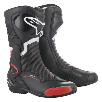 Alpinestars SMX-6 V2 Boots Black/Gray/Red Fluo Botas de moto