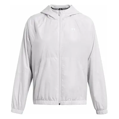 Under Armour Women's Sport Windbreaker Jacket Halo Gray/White Chaqueta para correr