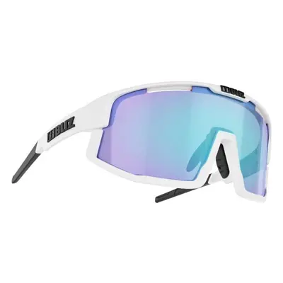 Bliz Vision Matt White/Smoke w Blue Multi plus Spare Jawbone Black Gafas deportivas