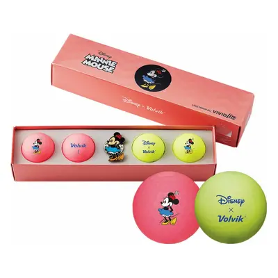 Volvik Vivid Lite Disney Characters Pack Golf Balls Minnie Mouse Pelotas de golf