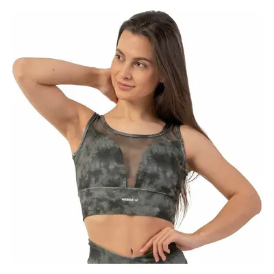 Nebbia ECO Camo Green Mesh Sports Bra "Breathe" Como Green Ropa interior deportiva