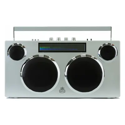 GPO Retro Manhattan - Boombox Stereo Altavoces portátiles Silver