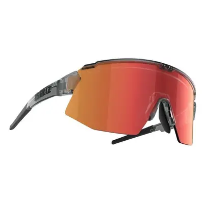 Bliz Breeze Transparent Dark Grey/Brown w Red Multi plus Spare Lens Orange Gafas deportivas