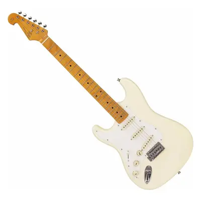 SX Vintage ST LH Vintage White Guitarra eléctrica