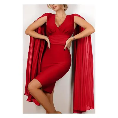 Mini Vestido Elegante De Corte Ajustado Marseila, Rojo