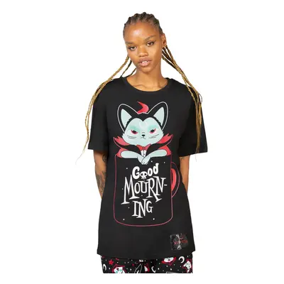 camiseta (pijama) para mujer KILLSTAR - Catnap - Negro