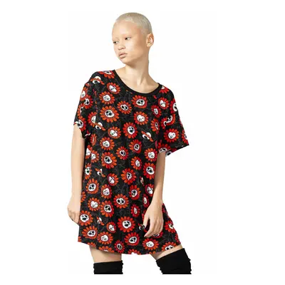 camiseta para mujer (pijama) KILLSTAR - Gloomy Blossom Sleep - Negro