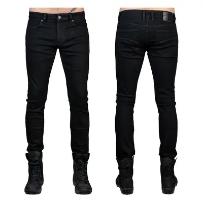 pantalones de hombre (vaqueros) WORNSTAR - alborotador - Negro