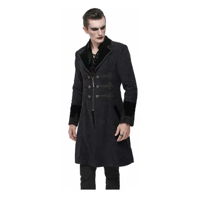 abrigo de para hombre DEVIL FASHION - Master Of Death Gothic Fur Collar