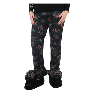 pantalón unisex (pijama) SULLEN - MERRY KRAMPUS PJ - NEGRO