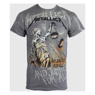 camiseta metalica de los hombres Metallica - Justicia Neón Todos - NNM