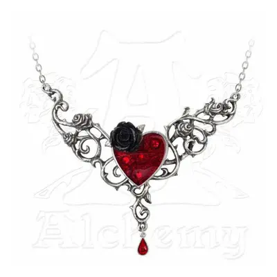 collar ALCHEMY GOTHIC - La sangre corazón de rosa