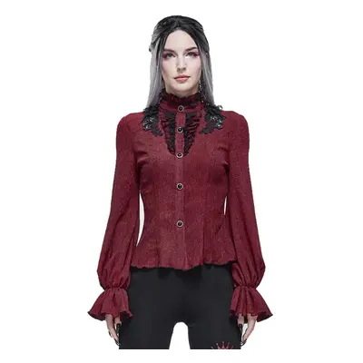 Blusa para mujer DEVIL FASHION - 3D appliqued shoulder gothic