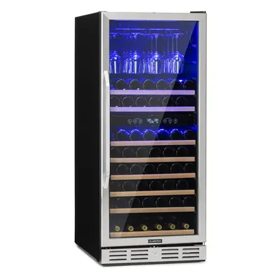 Klarstein Vinovilla Grande Built-in Duo Frigorífico espacioso para vino L botellas LED