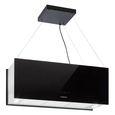 Klarstein Kronleuchter Campana extractora de isla cm salida 590m3/h LED táctil Negro