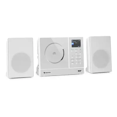 Auna Connect Vertical Radio por internet x vatios RMS CD IR/FM/DAB+ Spotify BT color blanco