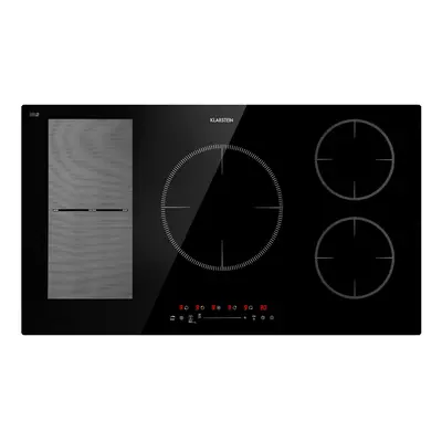 Klarstein Delicatessa Hybrid Placa de inducción encastrable zonas 7400W color negro