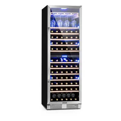 Klarstein Vinovilla Grande Frigorífico para vino empotrable 425l 165Fl. Puerta de cristal en col