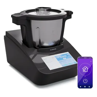 Klarstein Robot de cocina Aria Grande vatios 4,7 litros control por aplicación accesorio vaporiz