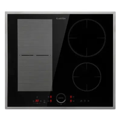 Klarstein Delicatessa Hybrid Placa de inducción encastrable zonas 7000W color negro